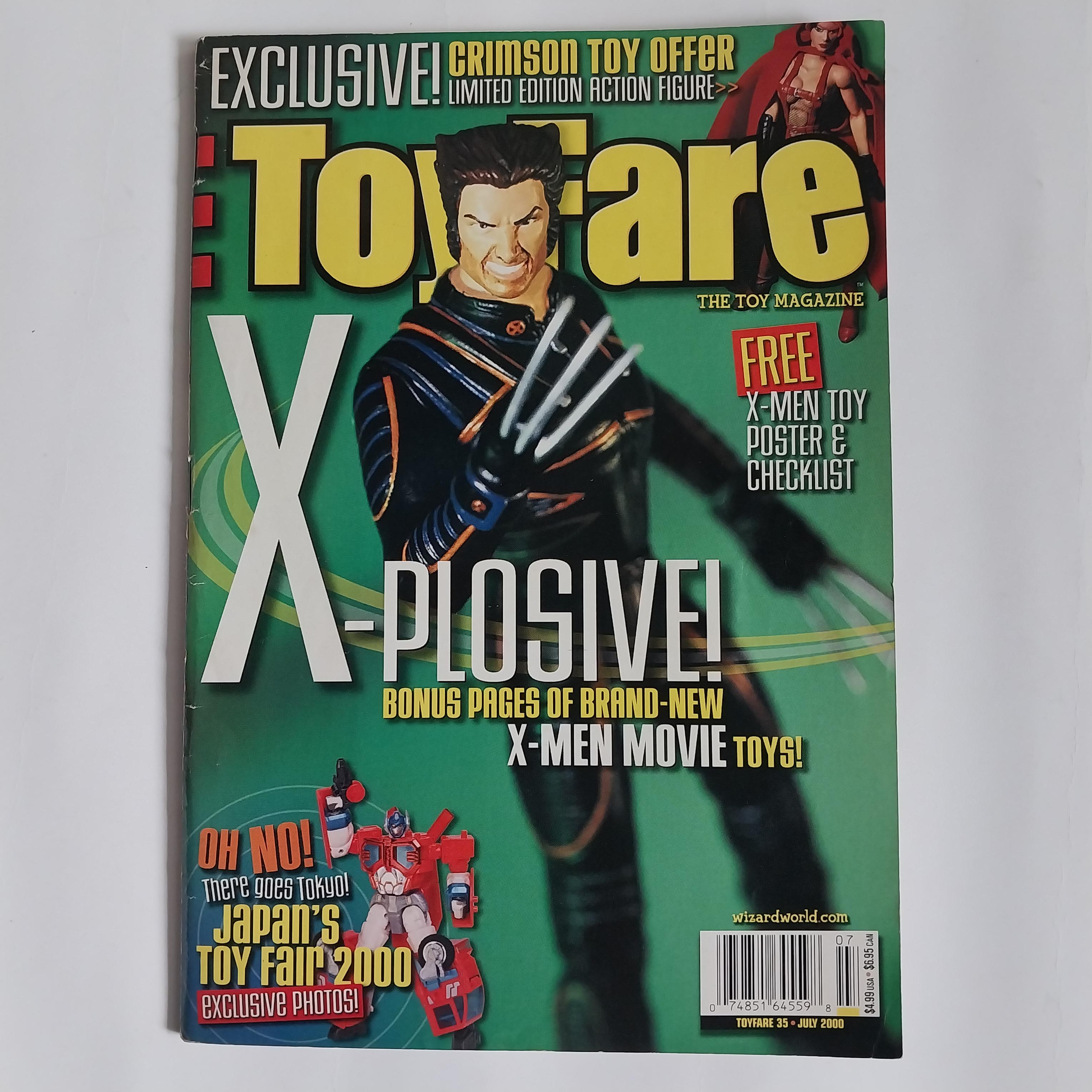 มีหลายภาพ หนังสือของเล่นของสะสม ภาษาอังกฤษ Toy Fare #350July 2000 ปก วูฟเวอรีน