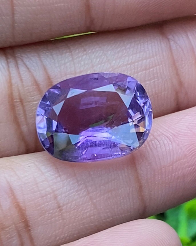 พลอย อเมทิส Amethyst 12.55 กะรัต (Cts.) พลอยแท้ อัญมณีมงคลประจําวันเกิด เครื่องประดับพลอย