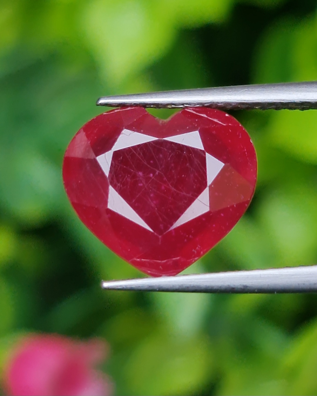 พลอย ทับทิม Ruby sapphire 6.00 กะรัต (Cts.) พลอยแท้ อัญมณีมงคลประจําวันเกิด เครื่องประดับพลอย