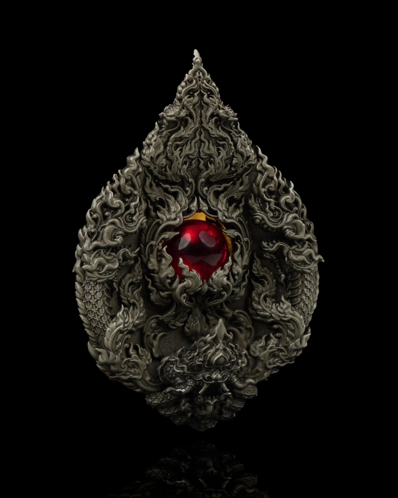 เหรียญมณีนาคราชแก้วบุญฤทธิ์ รหัส13 เนื้อไวท์บรอนซ์ซาติน