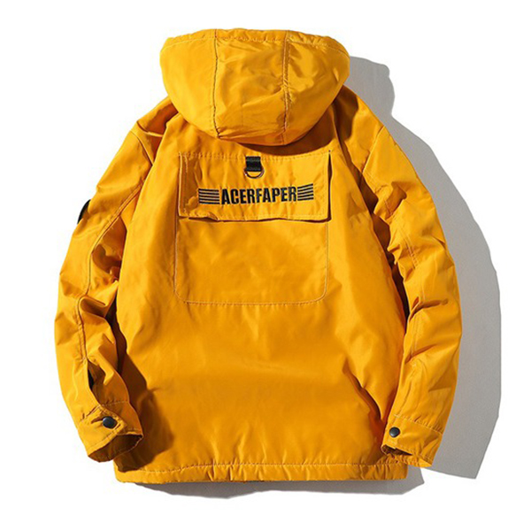 เสื้อแจ็กเก็ตกันหนาว แต่งกระเป๋าใหญ่ ซับผ้าขนนุ่ม (10260MM)