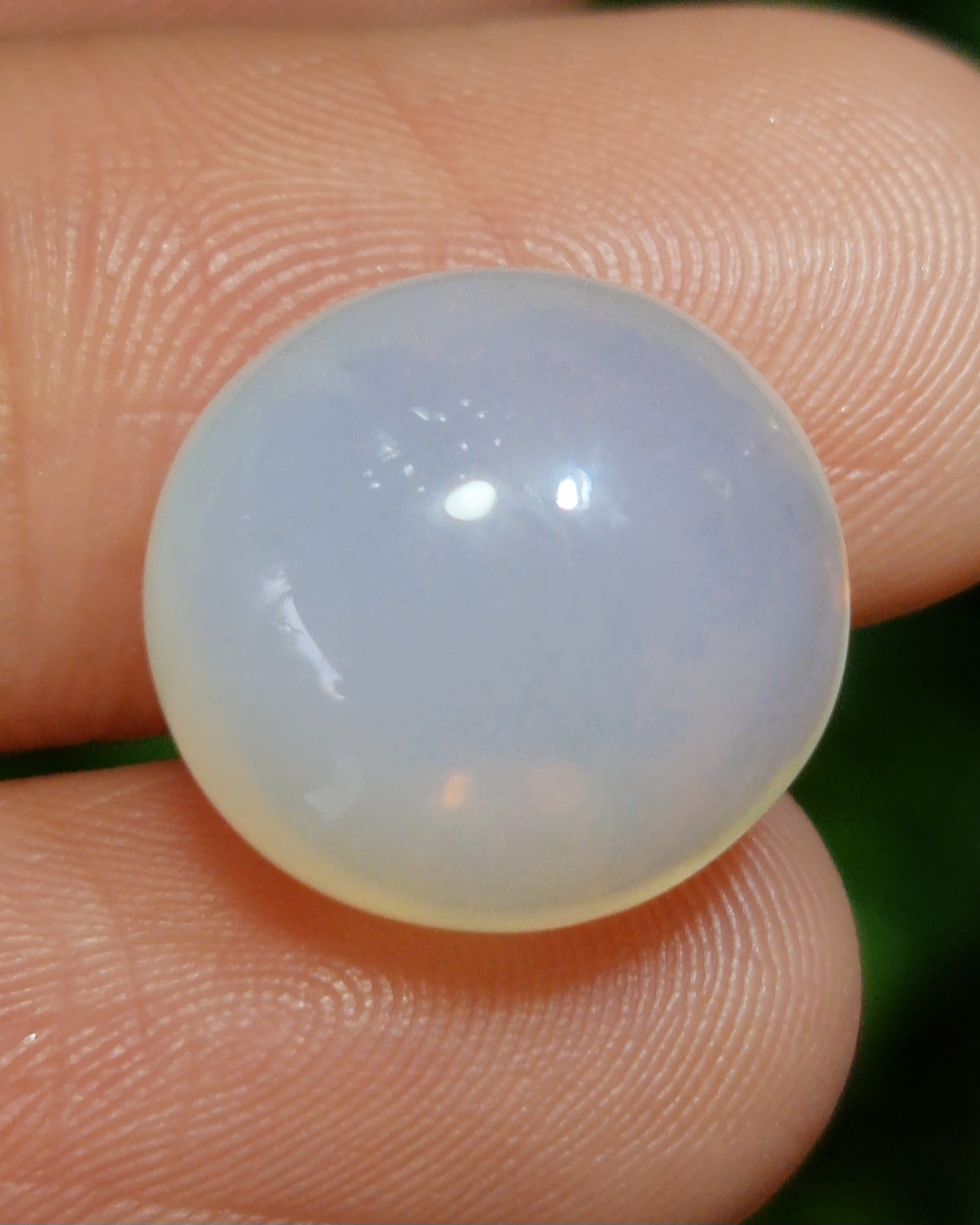 พลอย ไวท์ โอปอล White Opal 10.15 กะรัต (Cts.) พลอยแท้ อัญมณีมงคลประจําวันเกิด เครื่องประดับพลอย