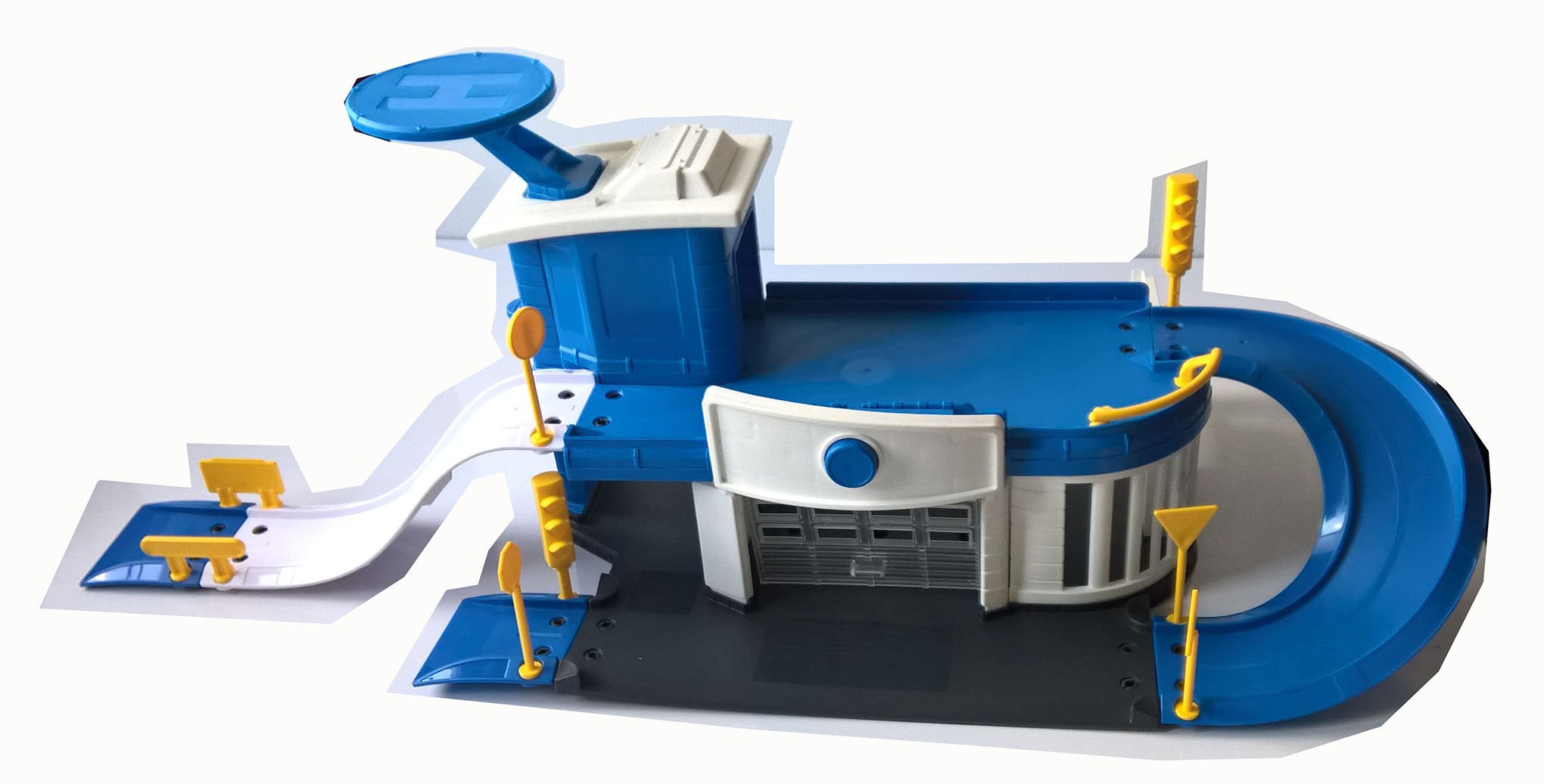 ชุดเซ็ทรางรถเหล็ก Die Cast มาจอเร็ต Polizei Station สถานีตำรวจ สภาพดีมาก แกะเพื่อโชว์#รถเหล็ก ใช้เล่นกับรถเหล็ก ขนาดประมาณ 1:64 และเครื่องบินสเกลใกล้เคียงกัน ขนาดโดยประมาณ 72*22 cm. ***ไม่มีรถให้