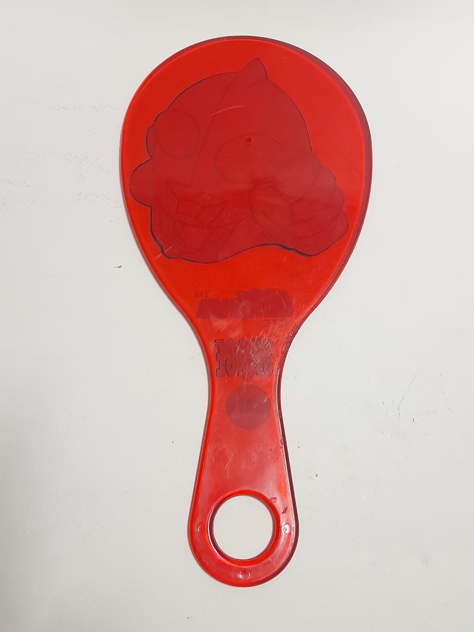 มีหลายภาพ,ไม้พลาสติกเล่นเกมตีลูกยาง ลายอุลตร้าแมน งาน เอเพกซ์ทอยส์ Apext งานเก่า มือสองสภาพดี ขนาดตามรูป