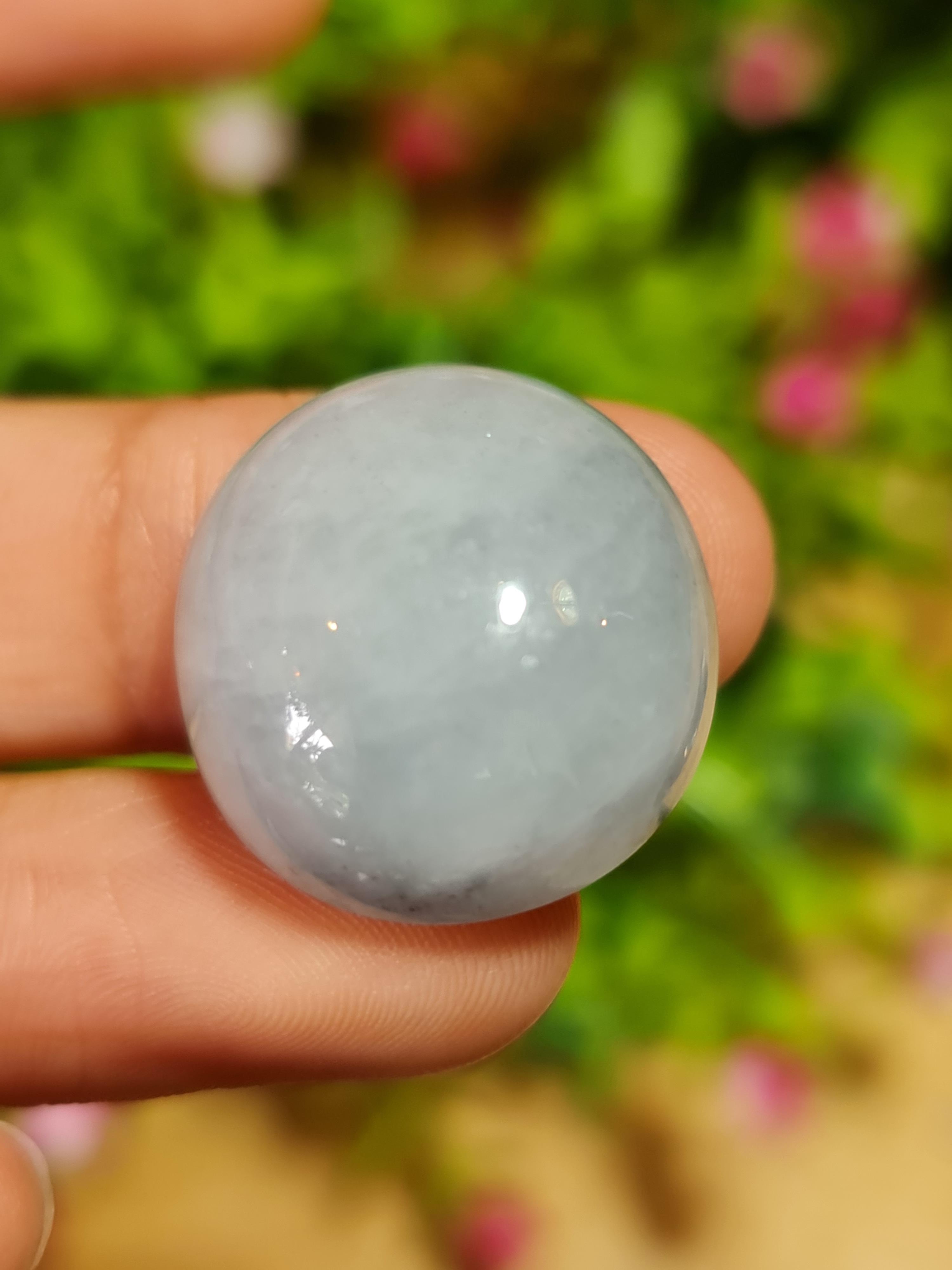 หยกพม่าเจียรนัย (Burmese jade ) 50.00 กะรัต หยกแท้ อัญมณีมงคลประจําวันเกิด เครื่องประดับหยก