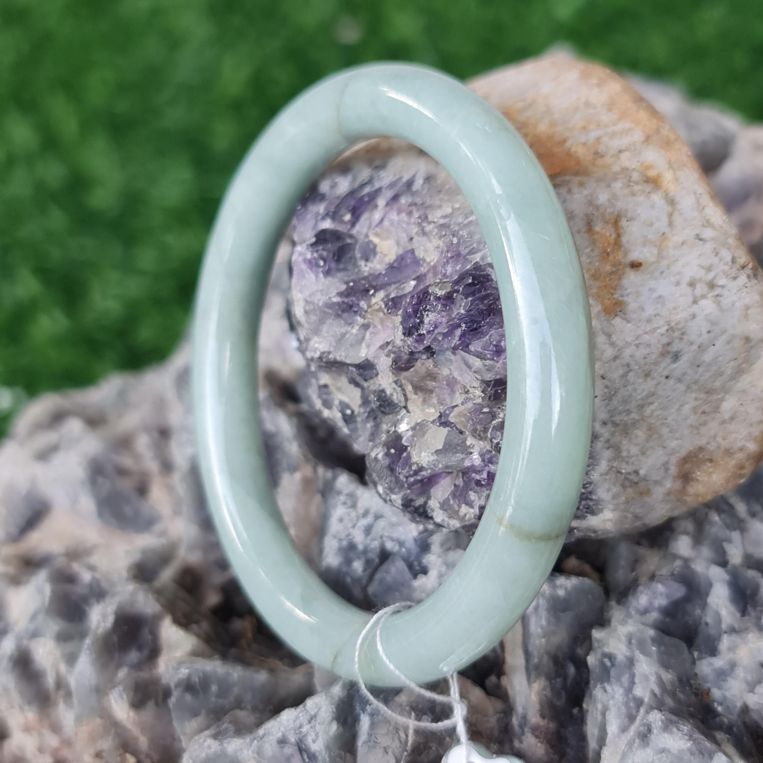 JB6711137 หยก พม่า แท้ Jade กำไลหยก 51.1 มม. (Jadeite bracelet) พม่า (Myanmar)