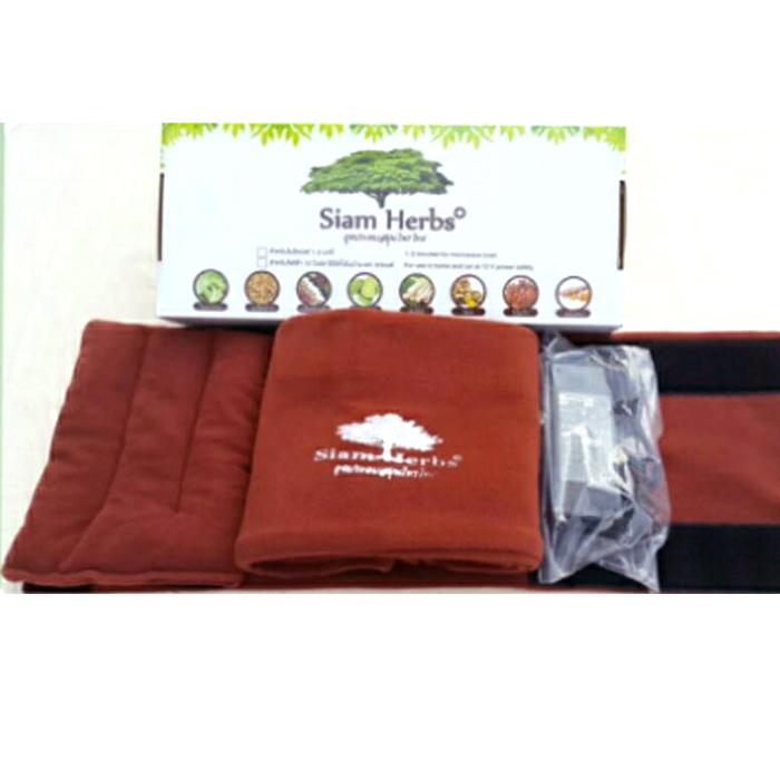 ถุงประคบสมุนไพรไทย ระบบไฟฟ้า เข่า (Thai herbal's compress bag for knee by electrical system)