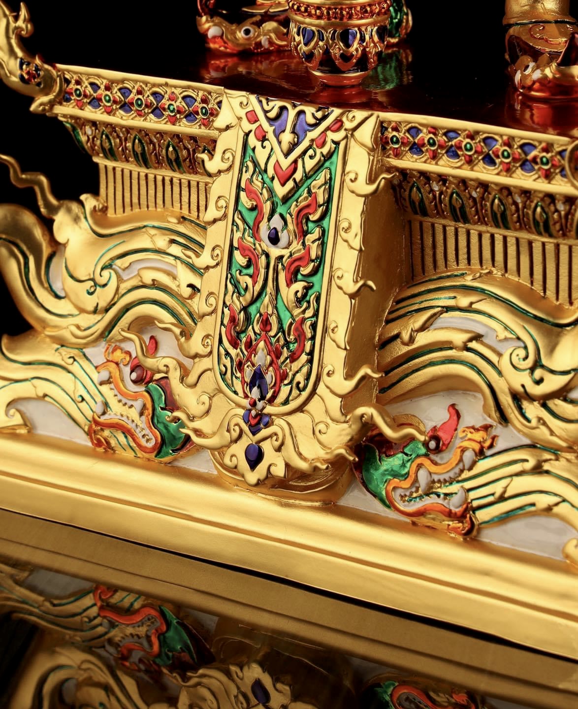 ท้าวเวสสุวรรณโณ #อาจารย์สุชาติ แซ่จิว รายการAP เนื้อบรอนซ์นอก เคลือบทองคำแท้ลงยา ขนาดสูง 23 นิ้ว