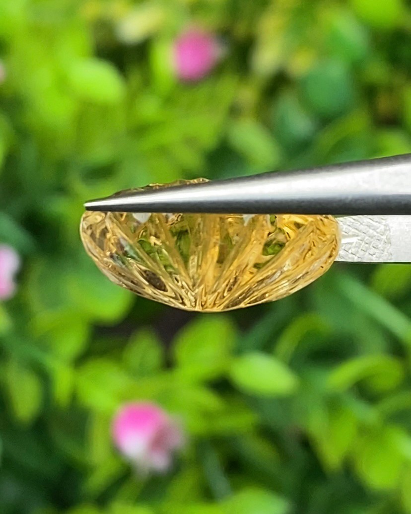 พลอย ซิทริน Citrine 8.94 กะรัต (Cts.) พลอยแท้ อัญมณีมงคลประจําวันเกิด เครื่องประดับพลอย