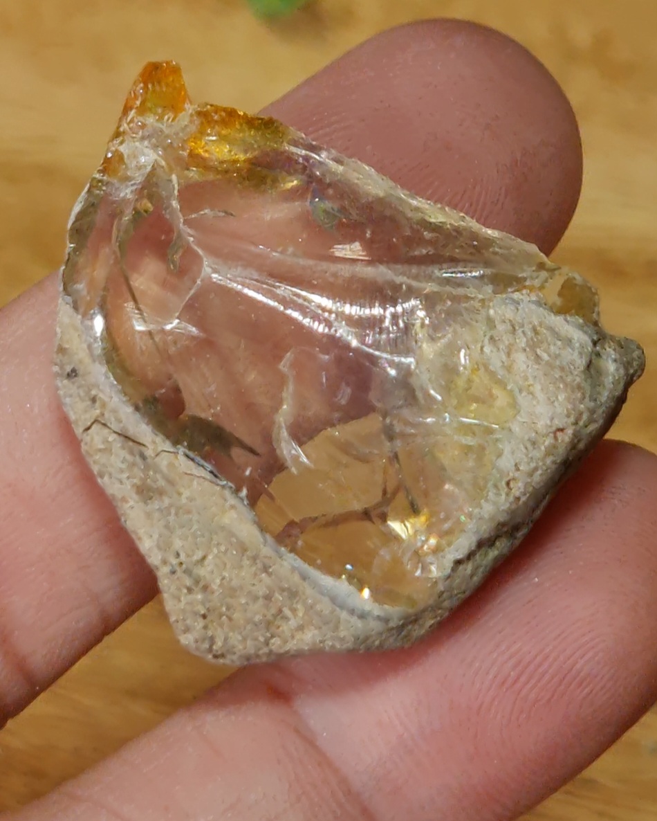 ก้อน ผลึก โอปอล Opal 66.82 กรัม (Grams.) พลอยแท้ อัญมณีมงคลประจําวันเกิด เครื่องประดับพลอย