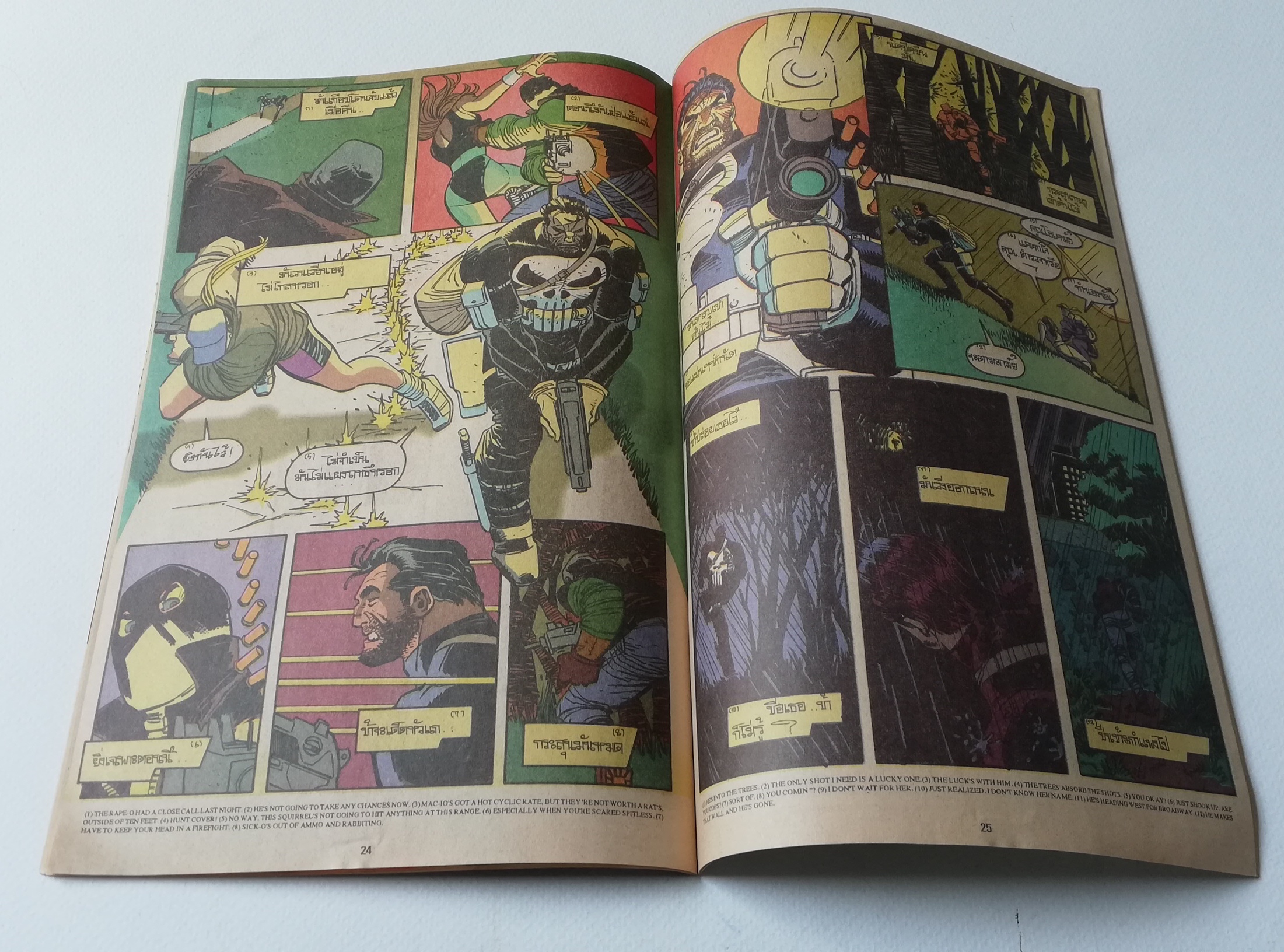 มีหลายภาพ,นิตยสารแนวการ์ตูนเก่า Marvel comics, พันนิชเชอร์ ฉบับที่3 THE PUNISHER WAR ZONE