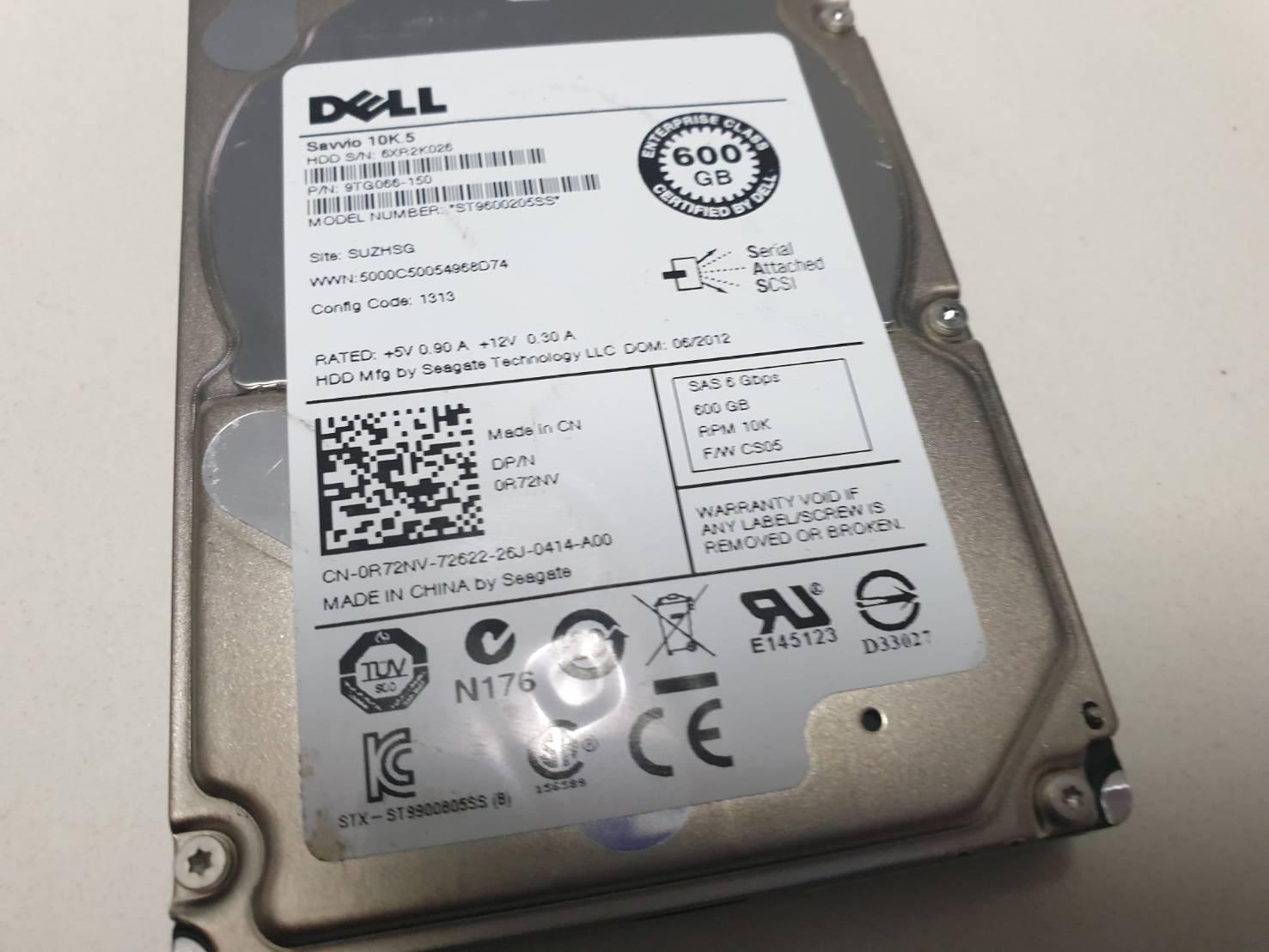 Dell SAS 600 GB 10k 9TG066-150 2.5 นิ้ว