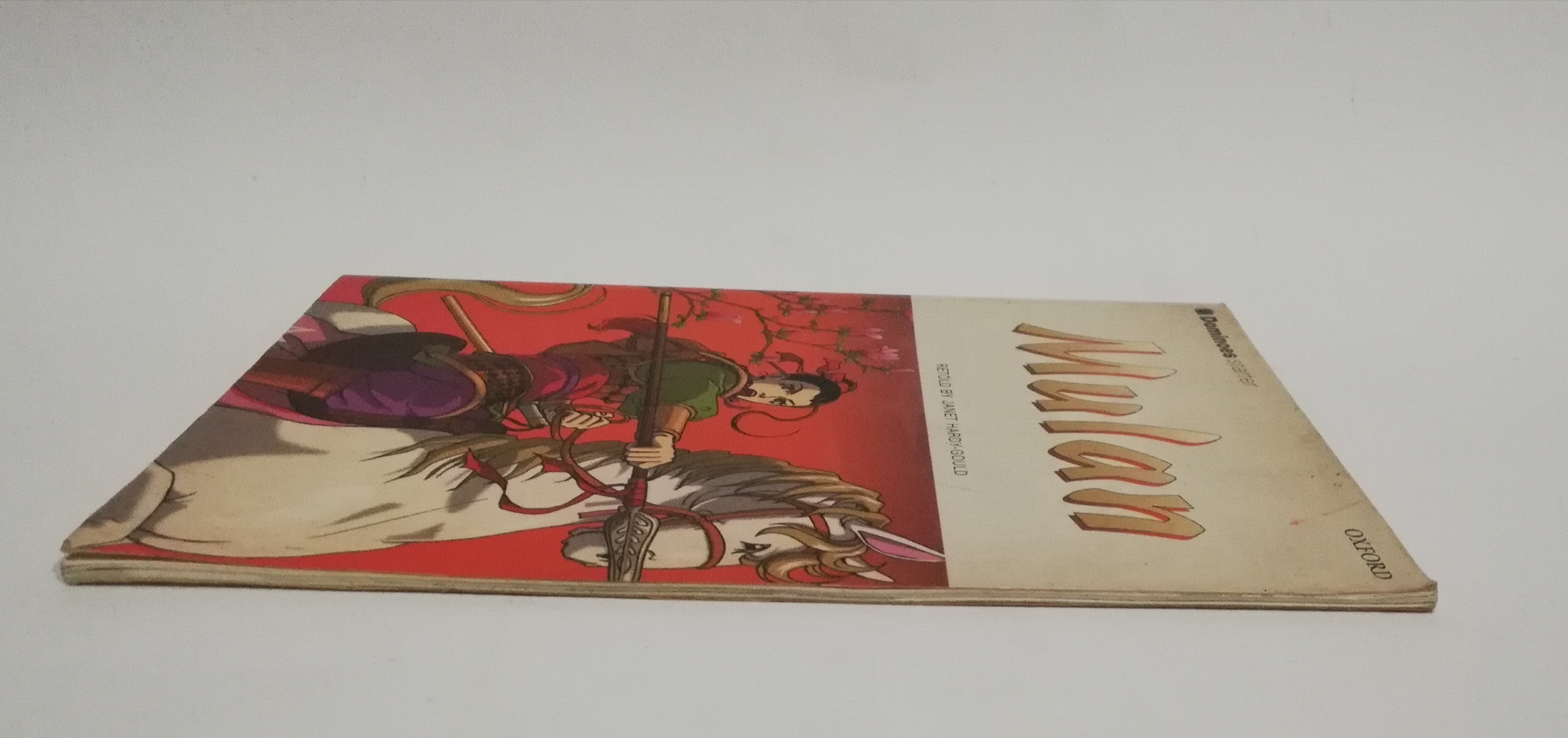 มีหลายภาพ, หนังสือเรียนเก่า ภาษาอังกฤษ พร้อมแบบฝึกหัดเรื่อง Mulan มู่หลาน, retold by Janet Hardy Gould, Oxford University Press