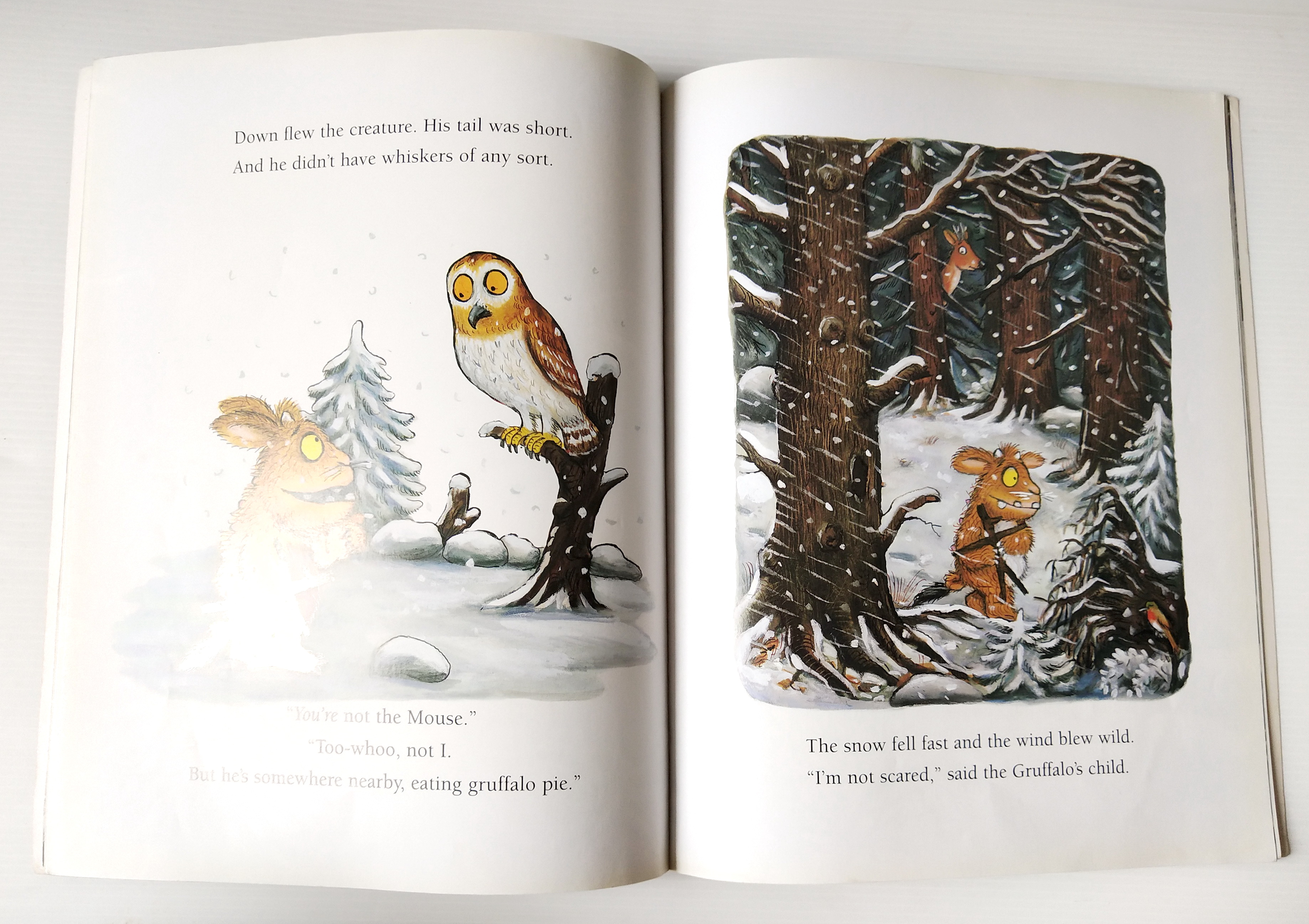 หนังสือนิทาน**มีตำหนิ โปรดตรวจสอบทุกภาพ ฉบับภาษาอังกฤษ The Gruffalo's child โดย Julia Donaldson ,ภาพโดย Axel Scheffler