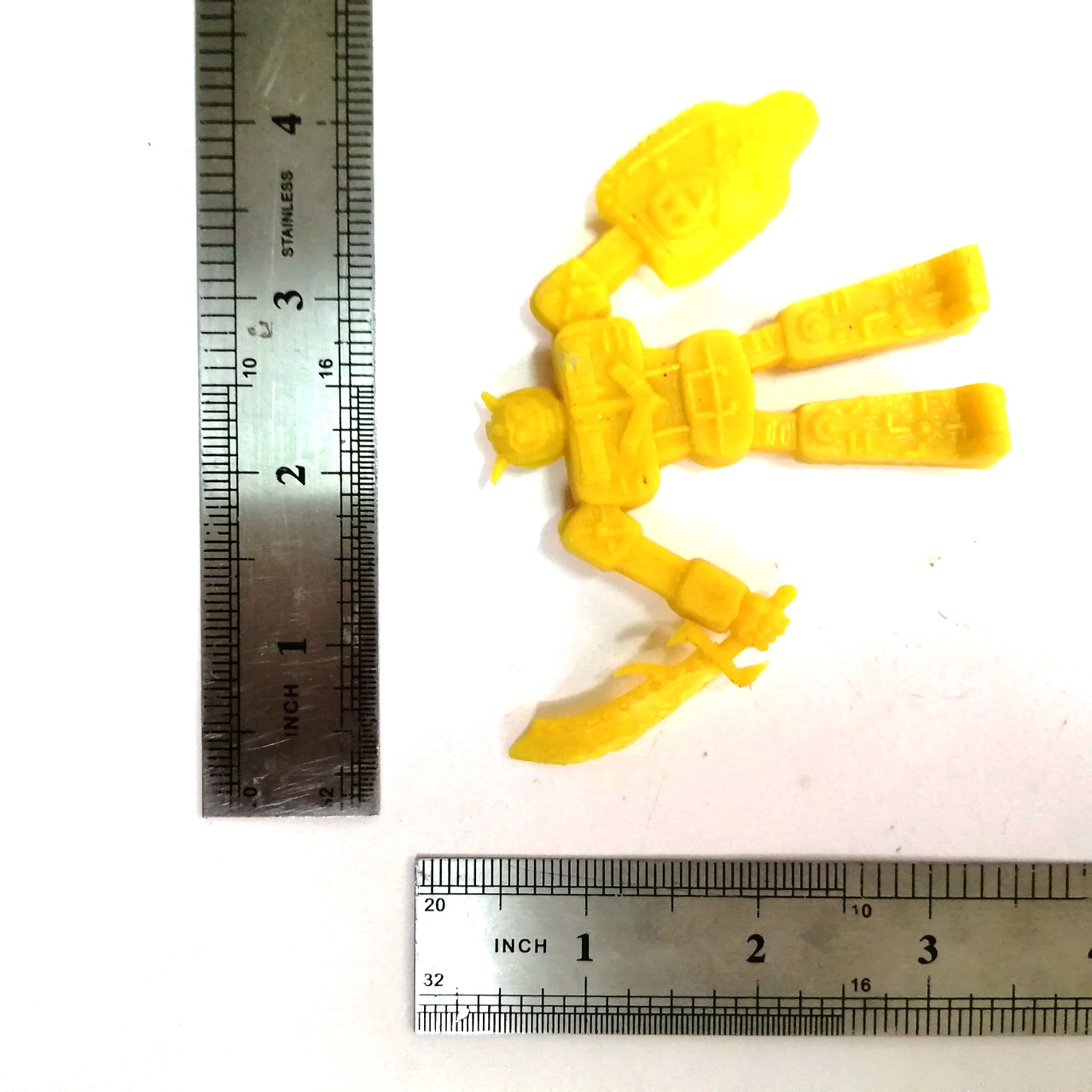 ตุ๊กตุ่นแอ๊นท์ หุ่นยนต์รวมร่าง ขนาด3นิ้ว ตามรูป ตัวแข็ง สีเหลือง