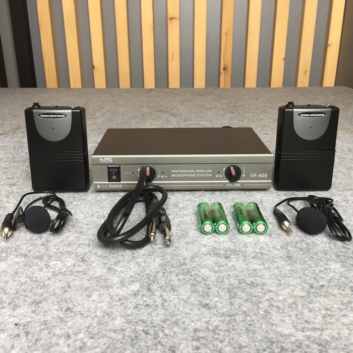 NTS VF-400 ไมค์ลอยหนีบคู่ VHF