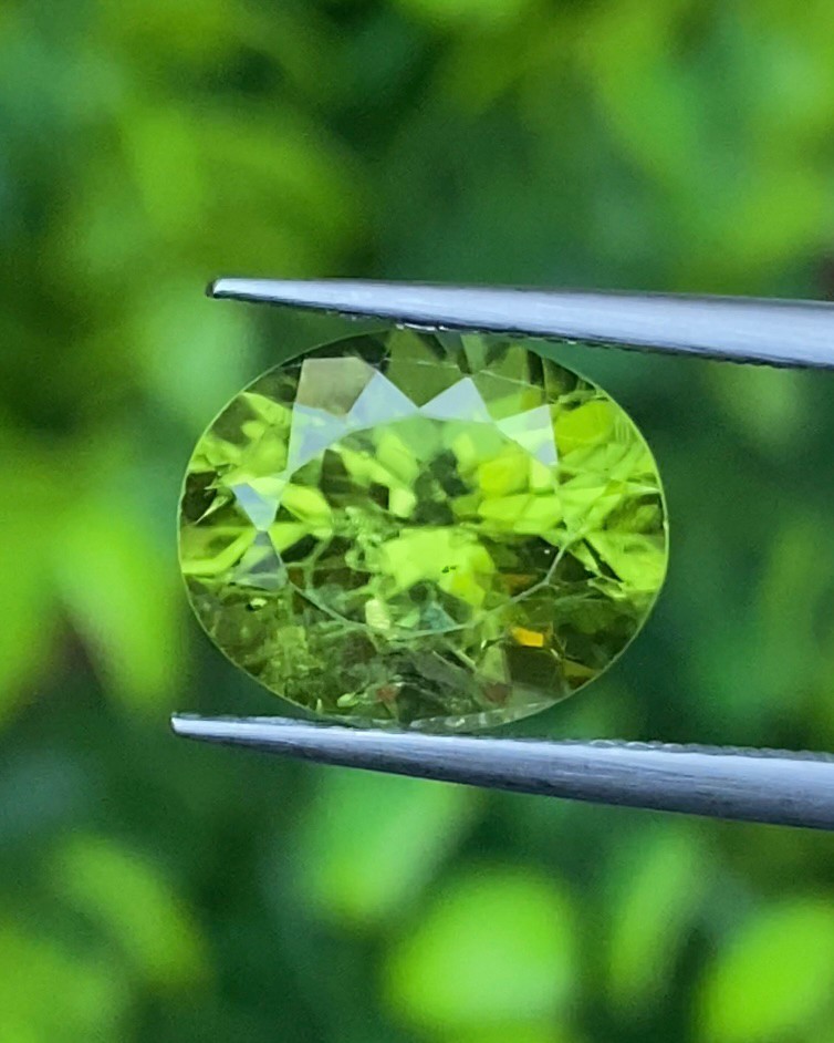 พลอย เพอริดอต Peridot 3.90 กะรัต (Cts.)