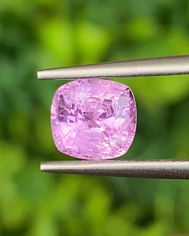 พลอย ชมพู พิ้ง แซฟไฟร์ Pink Sapphire 1.65 กะรัต (Cts.) พลอยแท้ อัญมณีมงคลประจําวันเกิด เครื่องประดับพลอย