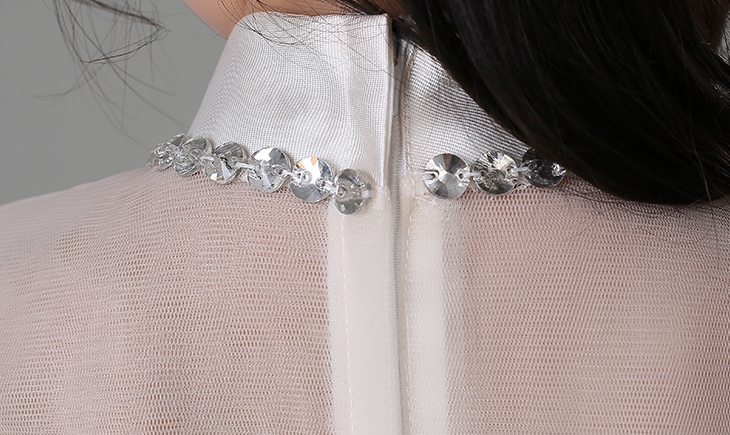 Pre-order ชุดราตรีเด็ก ชุดออกงาน ชุดกระโปรง สไตล์เจ้าหญิง แขนกุด คอสูง คาดเอวด้วยโบว์ กระโปรงจับจีบเล็กน้อย สวยหวาน มีซิปหลัง