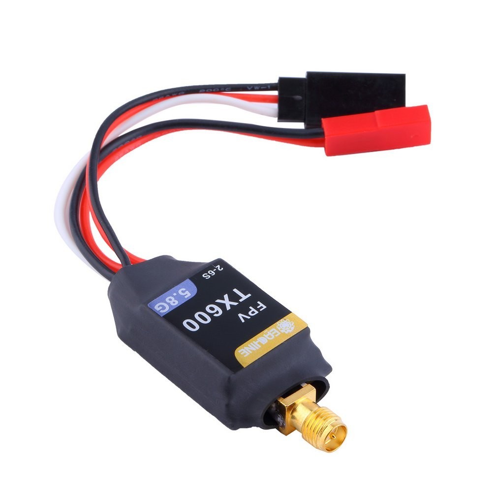 ตัวส่งภาพ FPV TX600 5.8GHz 600mW รับไฟ 7-26V 2-6S Lipo แถมสายอากาศ พร้อมใช้งาน