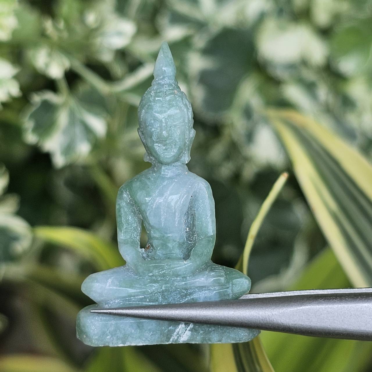 หยก แกะสลัก รูป พระ (Burmese jadeite) 26.45 กะรัต (cts.) หยก พม่า แท้
