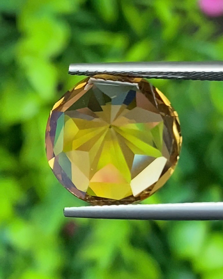 พลอย ซิทริน Citrine 10.32 กะรัต (Cts.) พลอยแท้ อัญมณีมงคลประจําวันเกิด เครื่องประดับพลอย