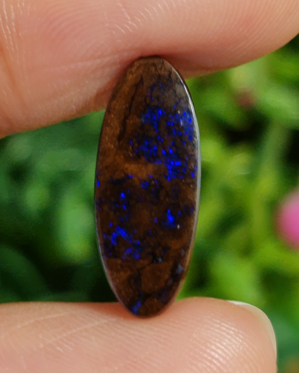พลอย โบลเดอร์ โอปอล ออสเตรเลีย Australian Boulder Opal 6.60 กะรัต (Cts.) พลอยแท้ อัญมณีมงคลประจําวันเกิด เครื่องประดับพลอย