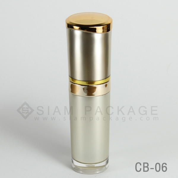 ขวดอะคริลิค ฝาคาดทอง รหัส CB-06 15 g