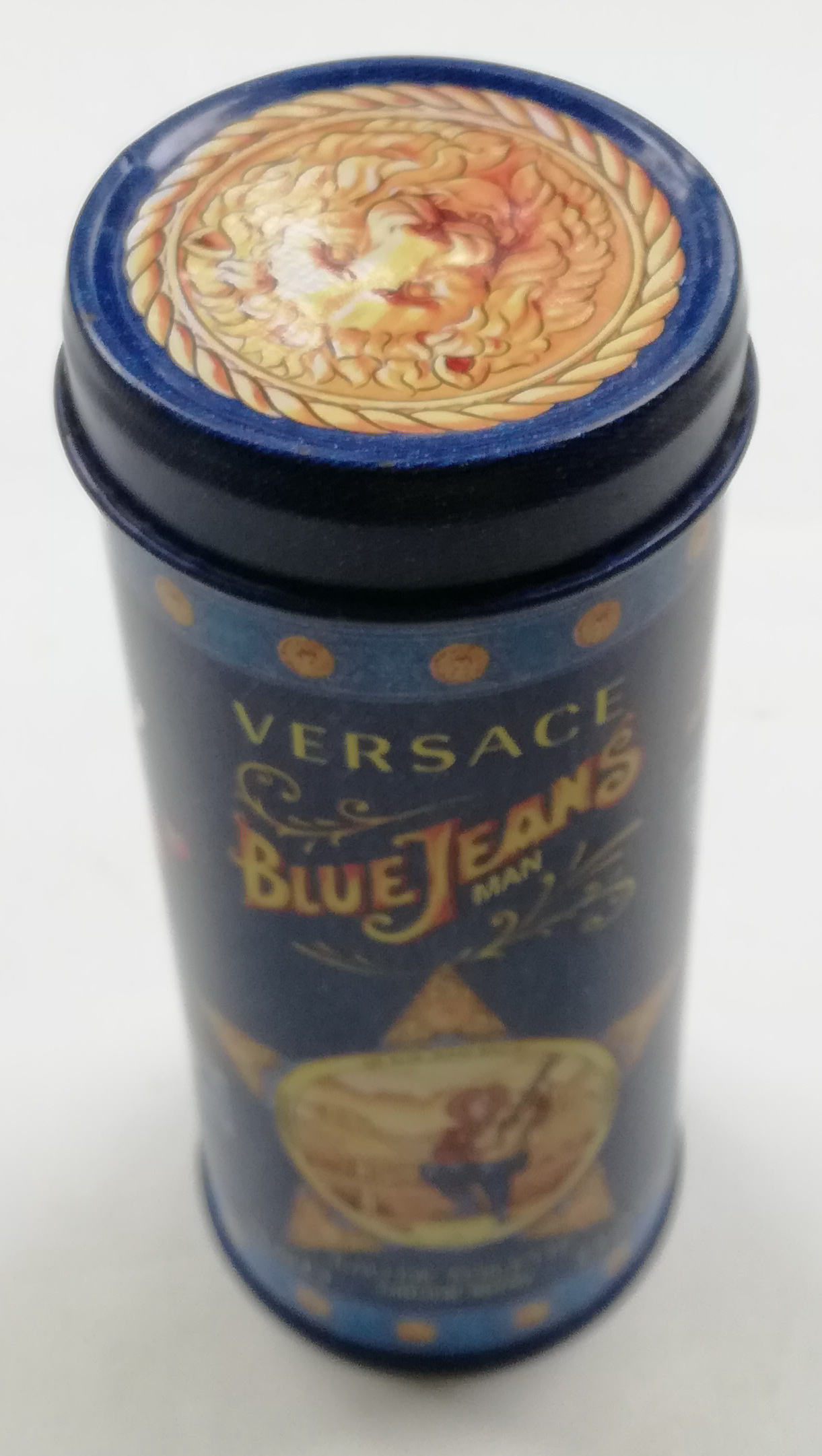 ของสะสม กล่องสังกะสี (กล่องโลหะ) กล่องน้ำหอม เวอซาเช่ บลูยีนส์แมน VERSACE BLUE JEANS MAN
