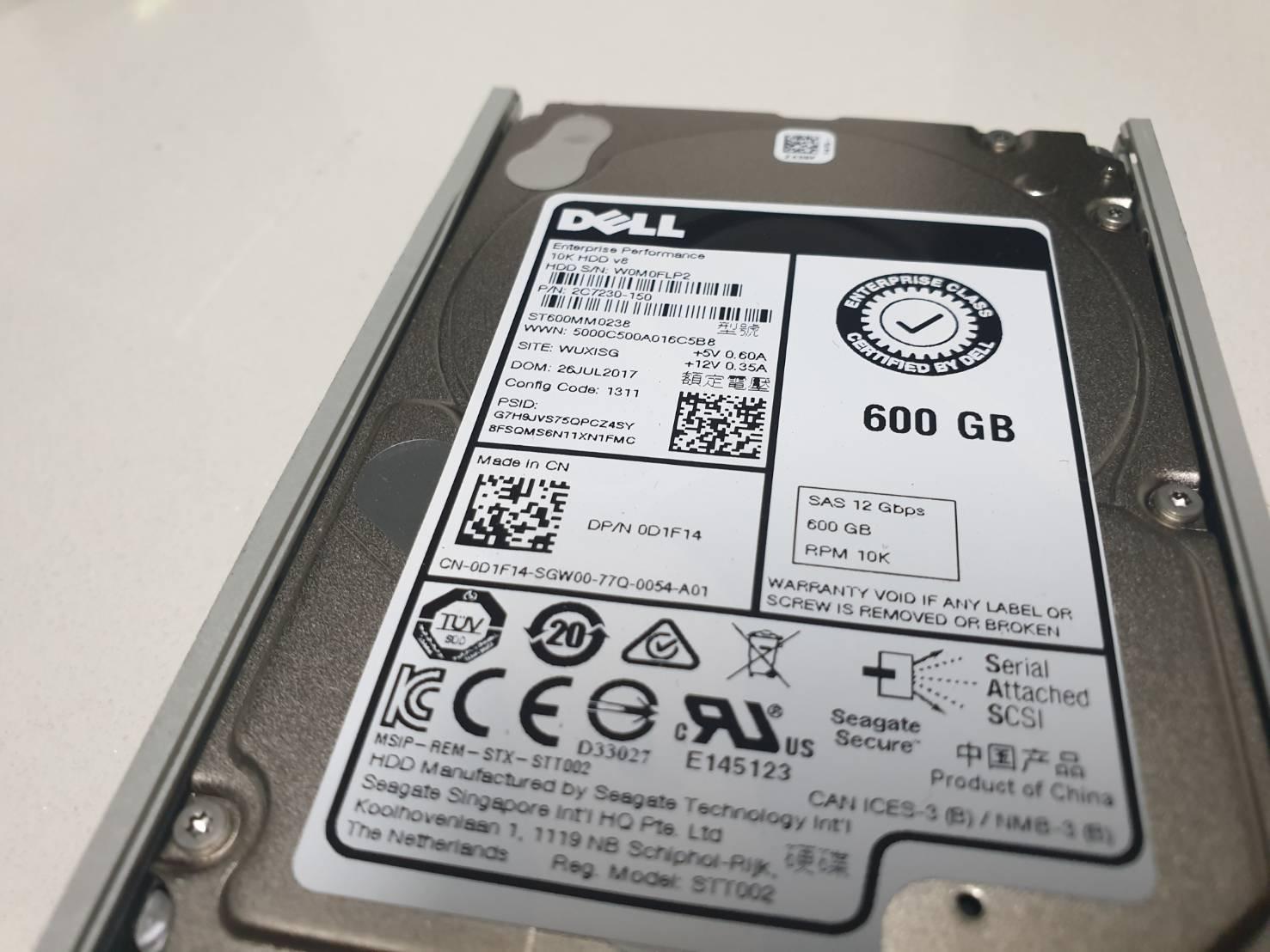 Dell Sas 600 GB with Tray