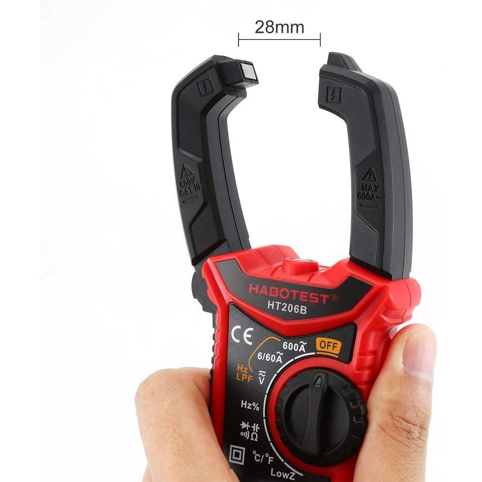 ดิจิตอลแคลมป์มิเตอร์ AC 600A HABOTEST รุ่น HT206B