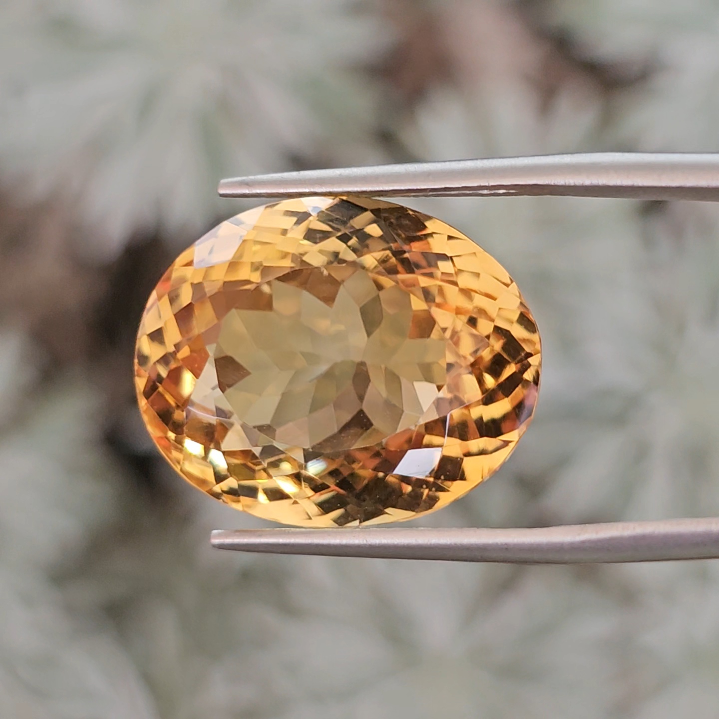 พลอย ซิทริน Citrine 25.92 กะรัต (Cts.) พลอยแท้ อัญมณีมงคลประจําวันเกิด เครื่องประดับพลอย