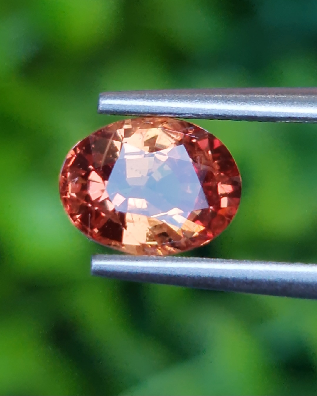 พลอย ออเรนจ์ แซฟไฟร์ Orange Sapphire 1.65 กะรัต (Cts.) พลอยแท้ อัญมณีมงคลประจําวันเกิด เครื่องประดับพลอย