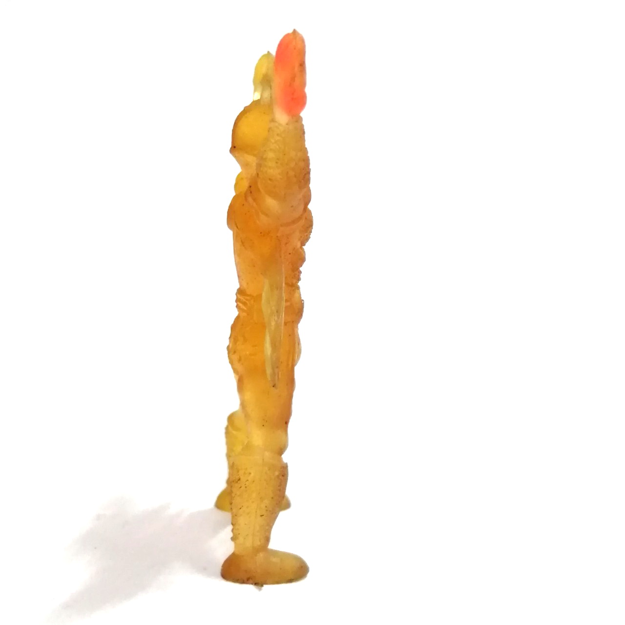 ตุ๊กตุ่นยางขนาด2.5นิ้ว ไรเดอร์ วีสาม สีเหลือง ขนาดตามรูป งานเก่าเก็บ