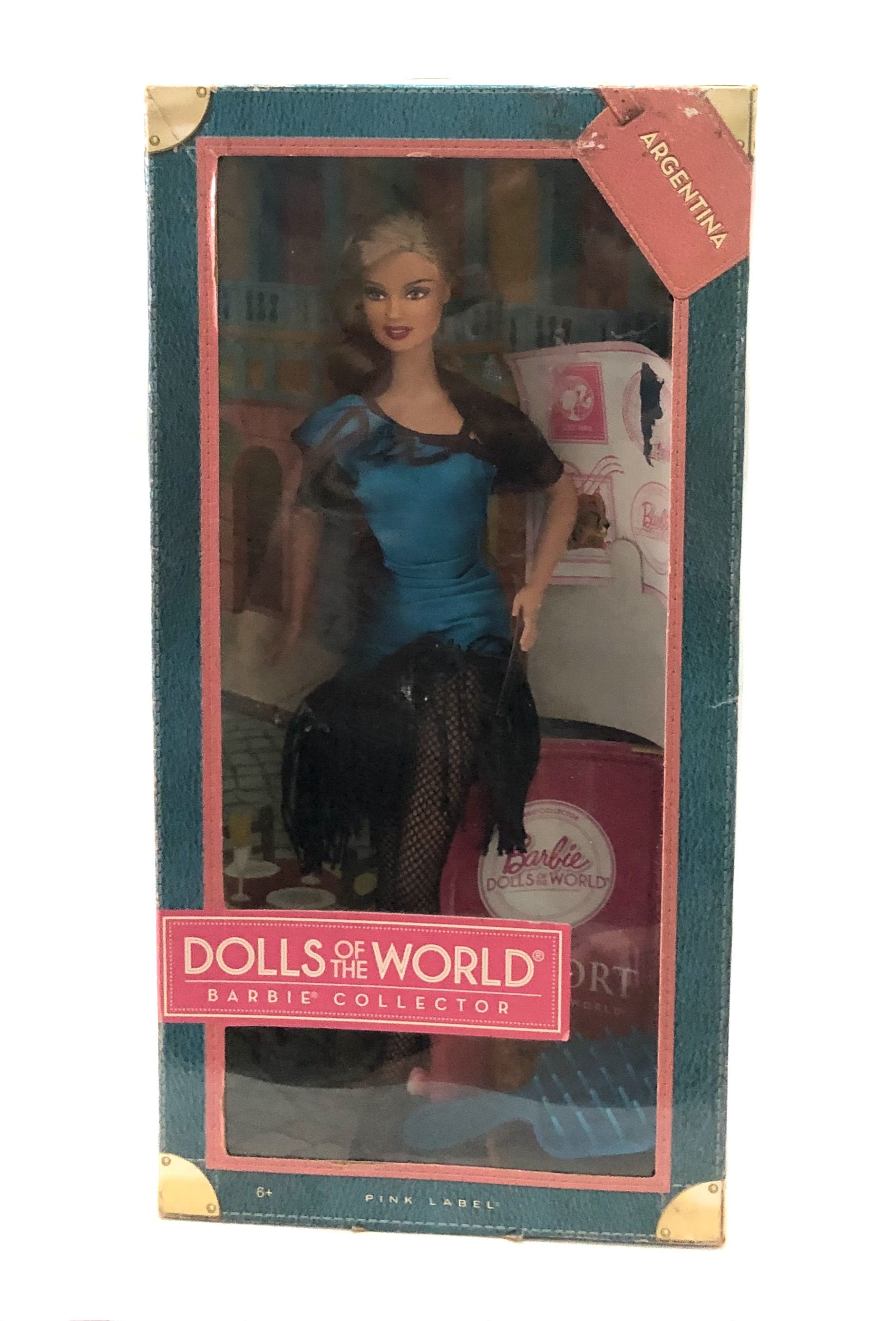 มือ1 เก่าเก็บในกล่อง กล่องมีตำหนิ ตุ๊กตาบาร์บี้ รุ่น Dolls of the World ตุ๊กตาบาร์บี้อาเจนติน่า Argentina