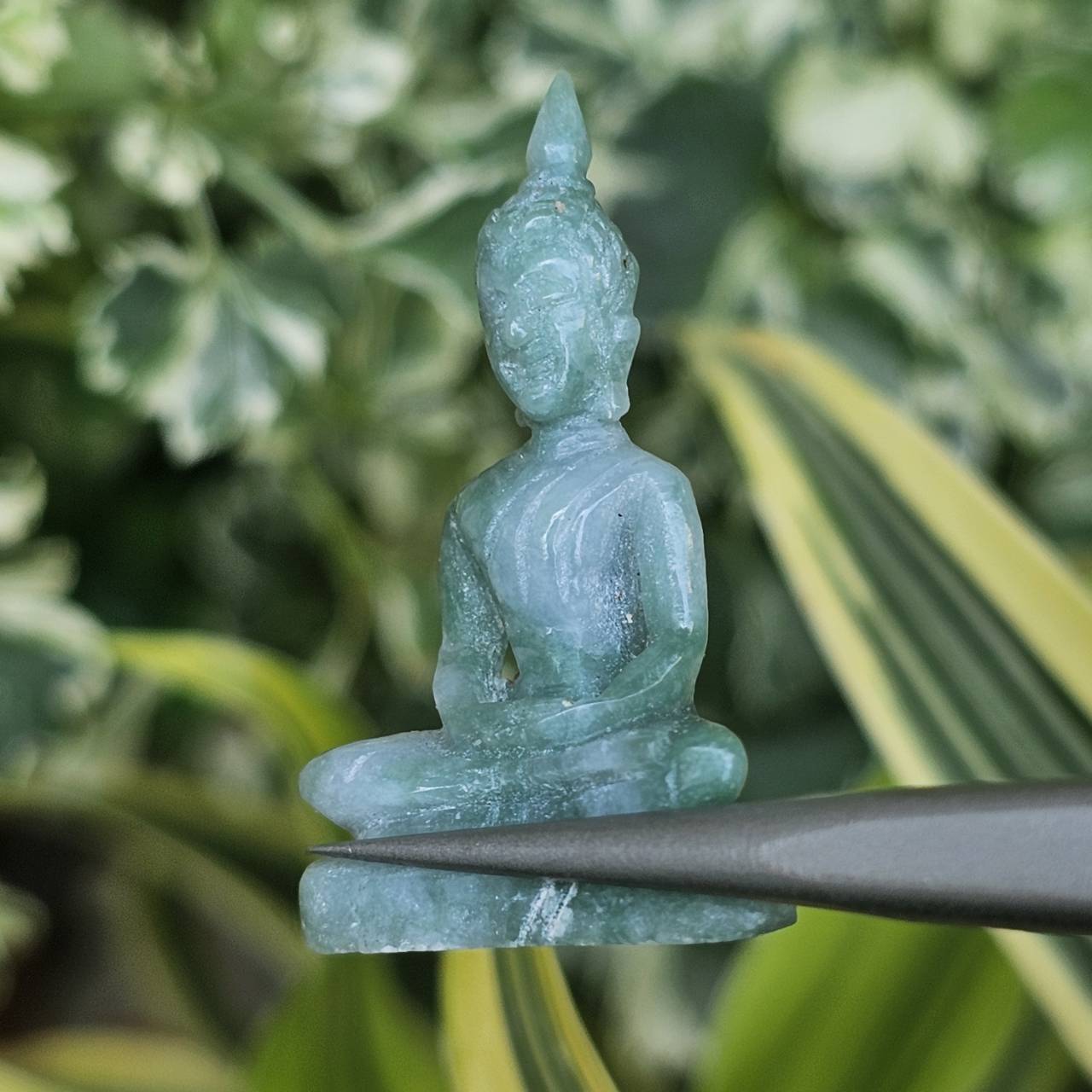 หยก แกะสลัก รูป พระ (Burmese jadeite) 26.45 กะรัต (cts.) หยก พม่า แท้