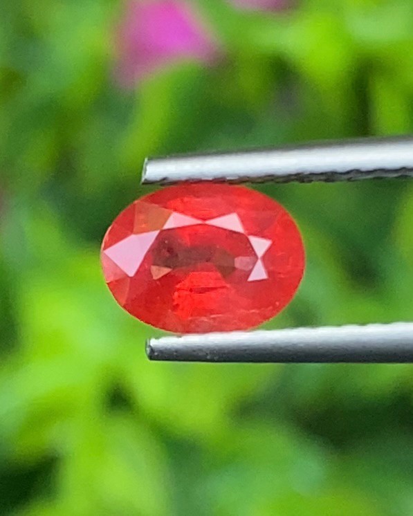 พลอย ทับทิม ซองเจีย (Songea Ruby Sapphire) 1.18 กะรัต (Cts.) พลอยแท้ อัญมณีมงคลประจําวันเกิด เครื่องประดับพลอย