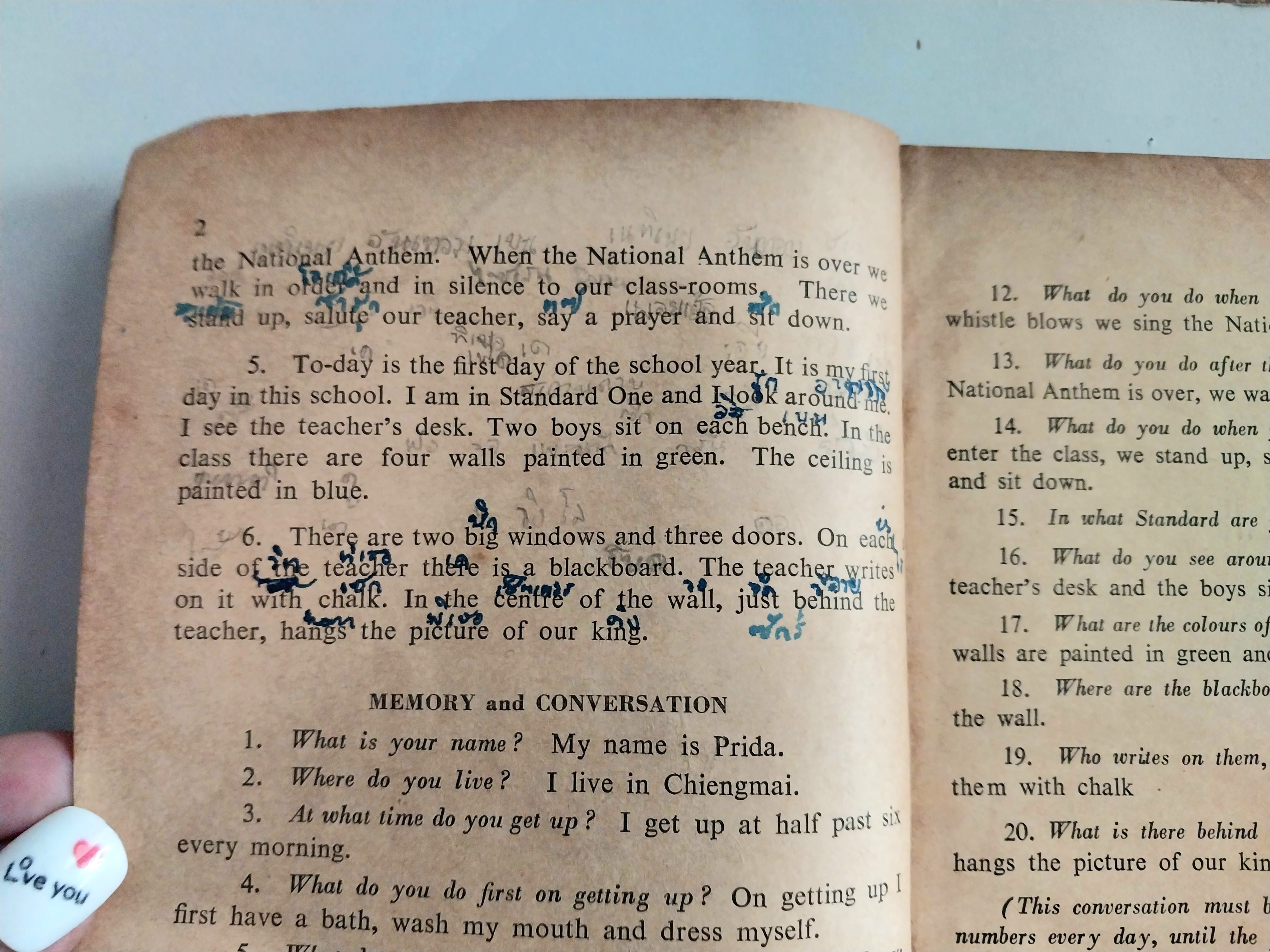 หนังสือเรียนเก่าวิชาภาษาอังกฤษ **มีตำหนิโปรดดูทุกภาพ Class-Work Book1 ลิขสิทธิ์ Collection Saint- Gabriel No.8