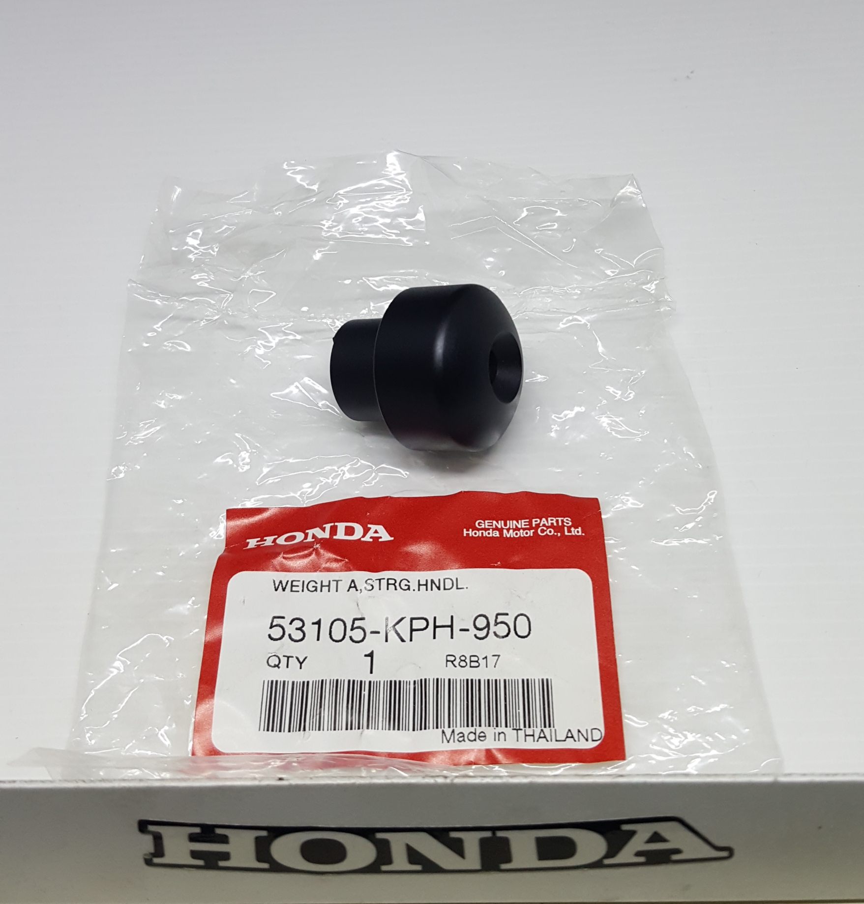 ตุ้มปลายแฮนด์ เวฟ125D/S/T/C,ดรีม125(สีดำ)