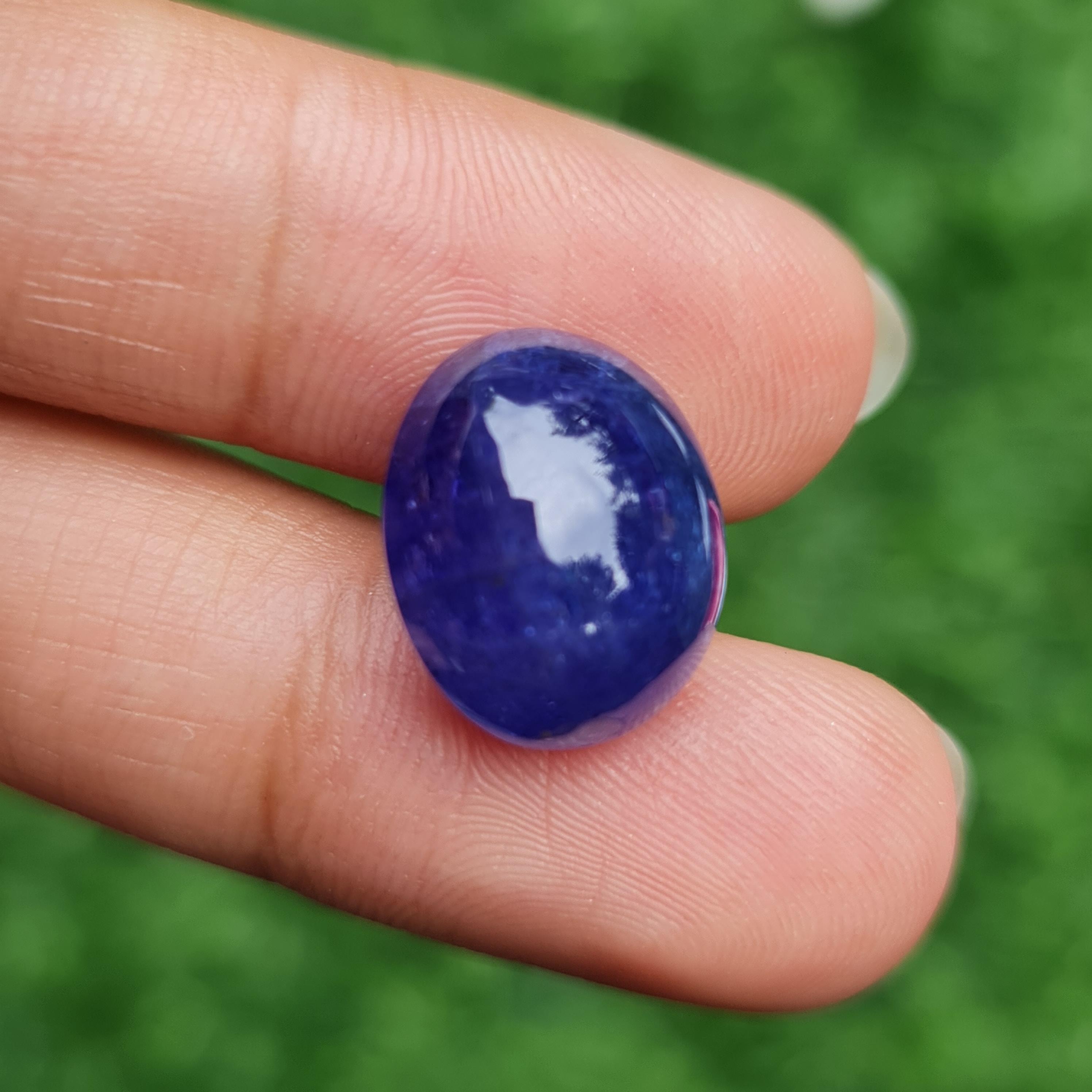 พลอย แทนซาไนท์ Tanzanite 14.95 กะรัต (Cts.) พลอยแท้ อัญมณีมงคลประจําวันเกิด เครื่องประดับพลอย