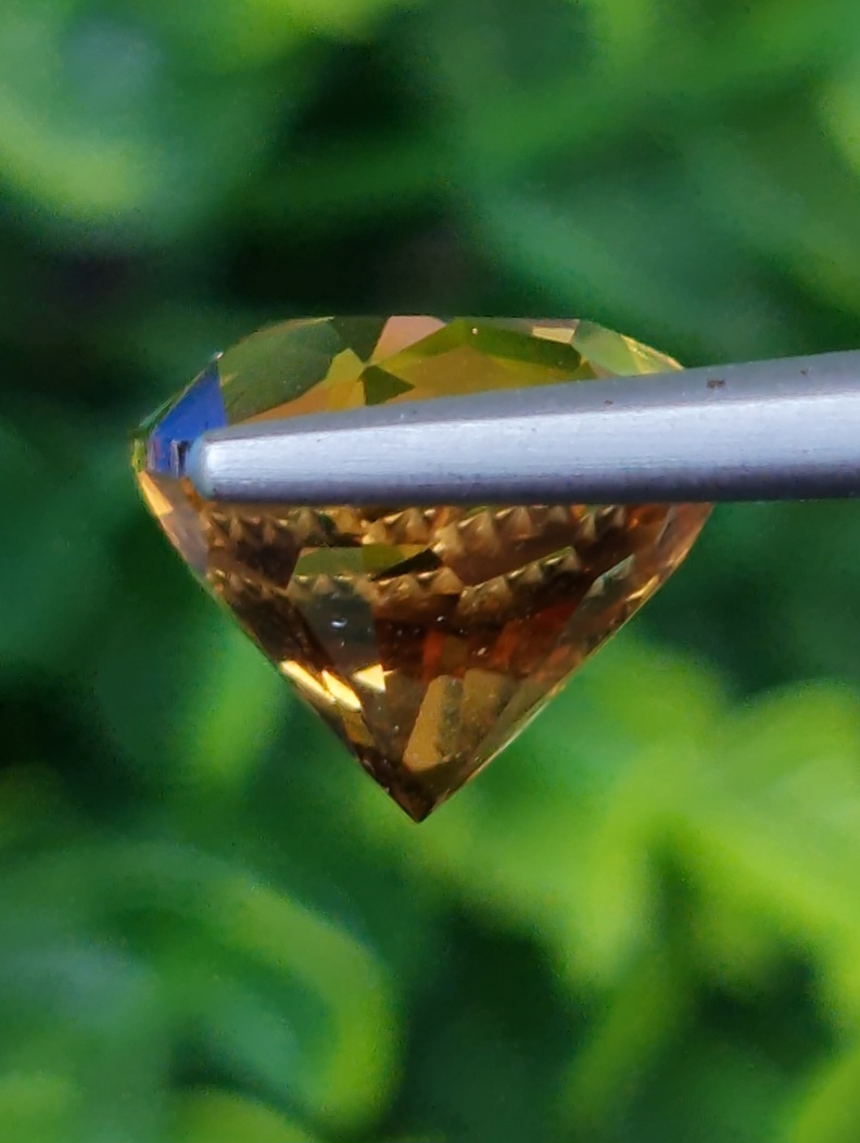 พลอย ซิทริน Citrine 6.94 กะรัต (Cts.) พลอยแท้ อัญมณีมงคลประจําวันเกิด เครื่องประดับพลอย