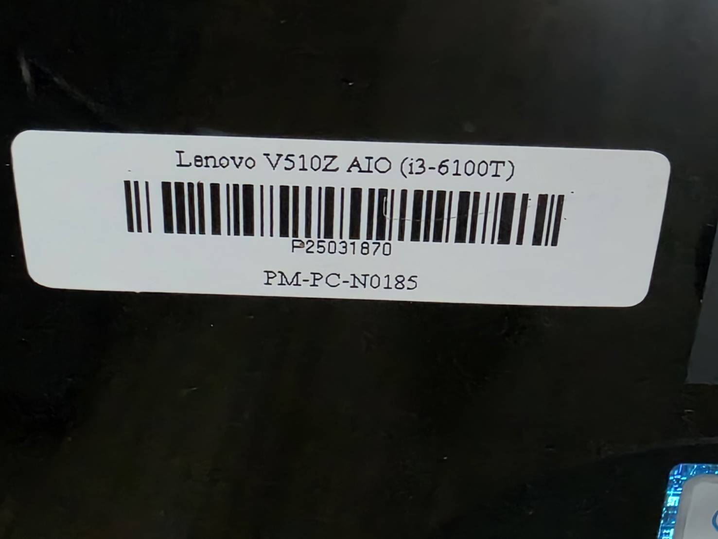 Lenovo V510Z AIO i3-6100T Ram 8 GB SSD 120GB