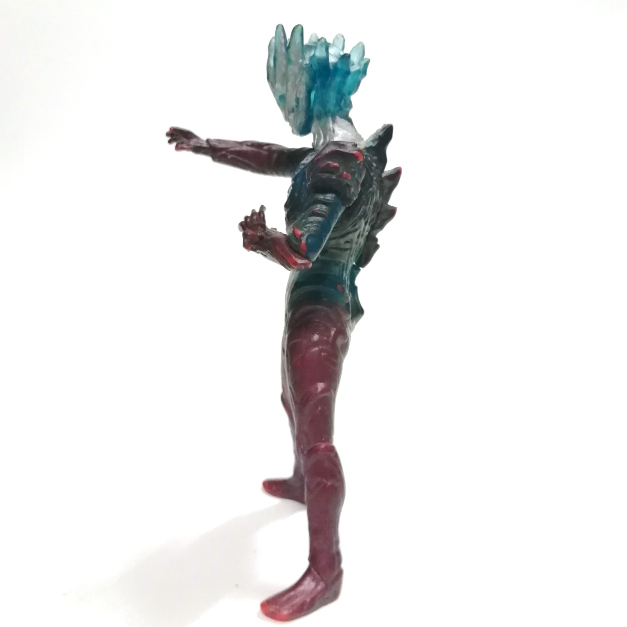 ฟิกเกอร์ ยางตัน ขนาดตามรูป งานจีน อุลตร้าแมนซาก้า ร่างรวม อุลตร้าแมนไดน่า, ซีโร่ และ คอสมอส สภาพดี มีรอยถลอกบ้าง