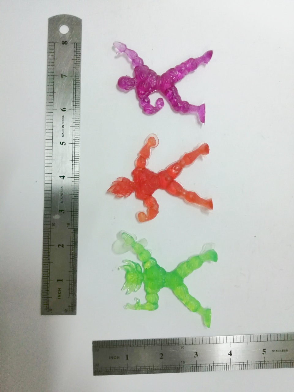 ตุ๊กตุ่นยาง ดราก้อนบอล เทนชินฮัน(ม่วง) โกคู(เขียว) โกคูซุปเปอร์ไซยา(ส้ม)