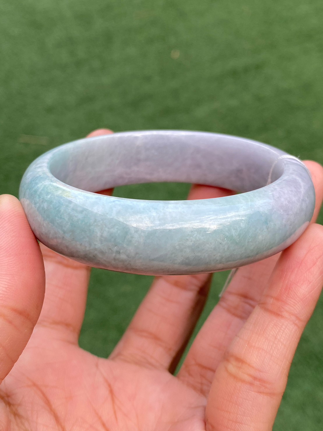 JB6605008 หยก พม่า แท้ Jade กำไลหยก (Jadeite bracelet) พม่า (Myanmar) 58.1 มม.