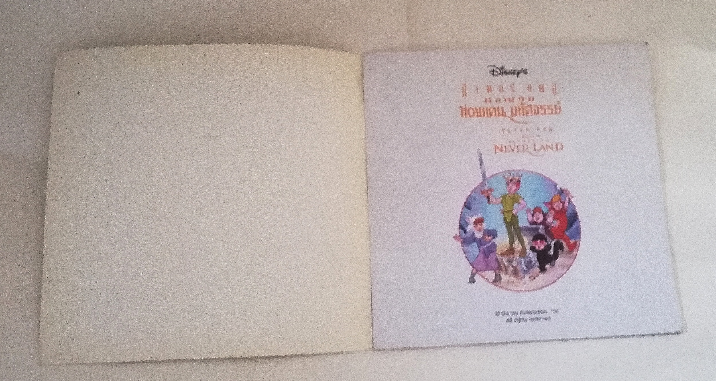 หนังสือ ***ปกมีรอยตามภาพ, นิทานสองภาษาจาก Disney ปีเตอร์แพนผจญภัย ท่องแดนมหัศจรรย์ PETERPAN Return to Neverland