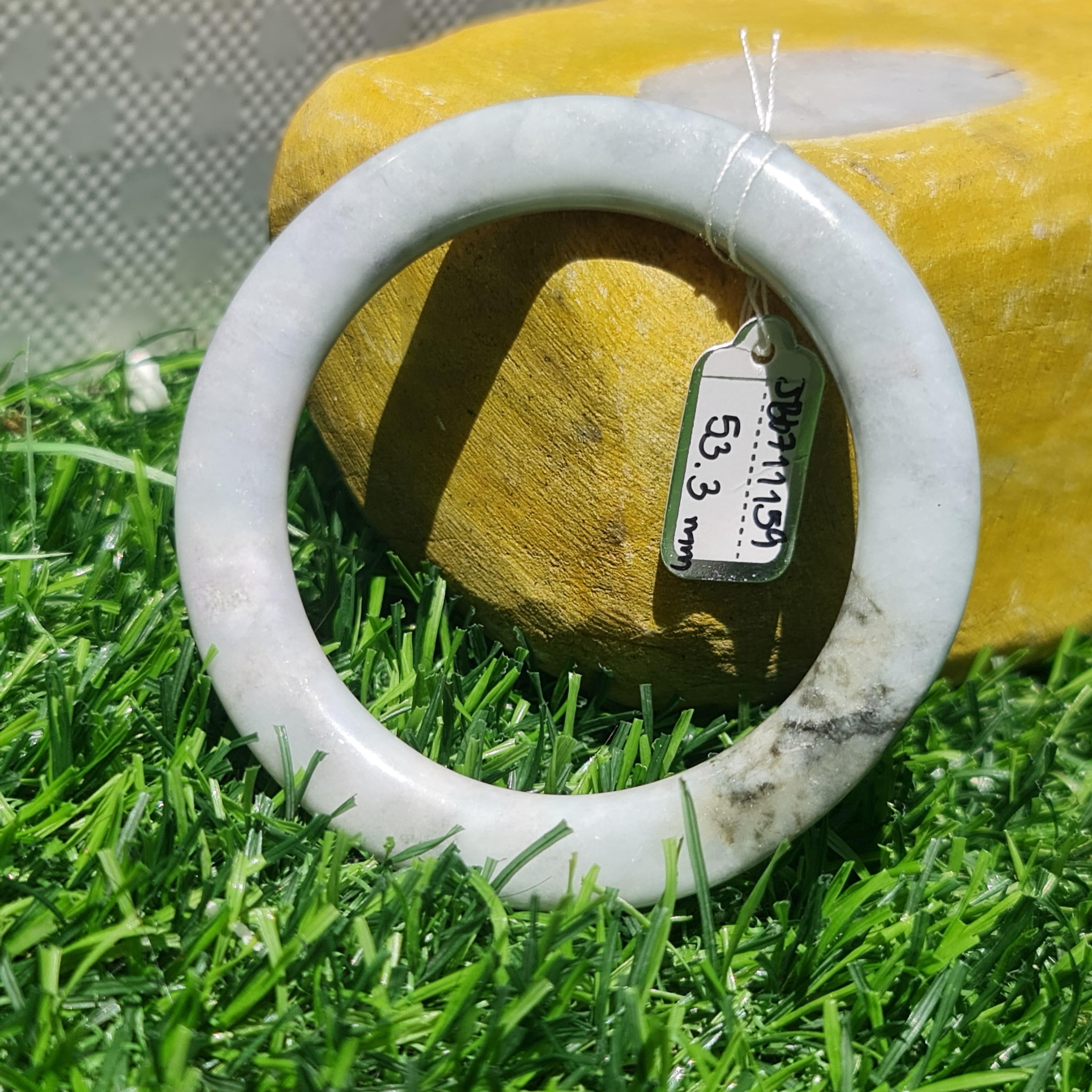 JB6711159 หยก พม่า แท้ Jade กำไลหยก 53.3 มม. (Jadeite bracelet) พม่า (Myanmar)