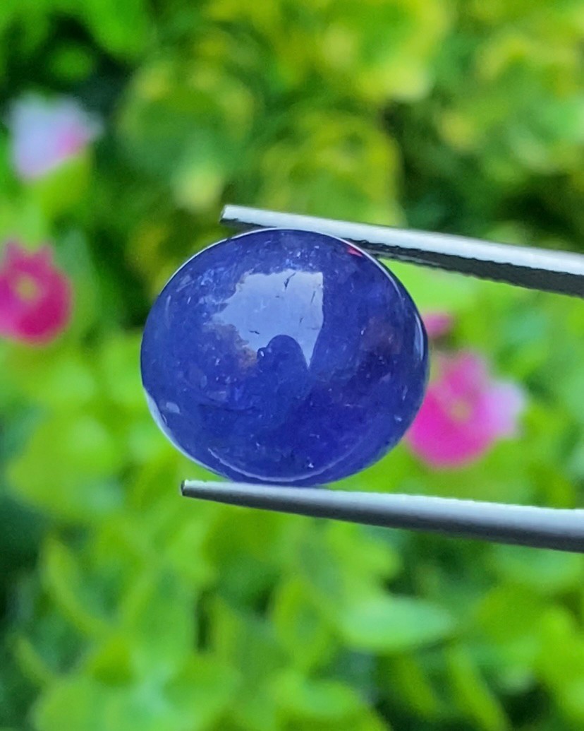 พลอย แทนซาไนท์ Tanzanite 16.92 กะรัต (Cts.) พลอยแท้ อัญมณีมงคลประจําวันเกิด เครื่องประดับพลอย