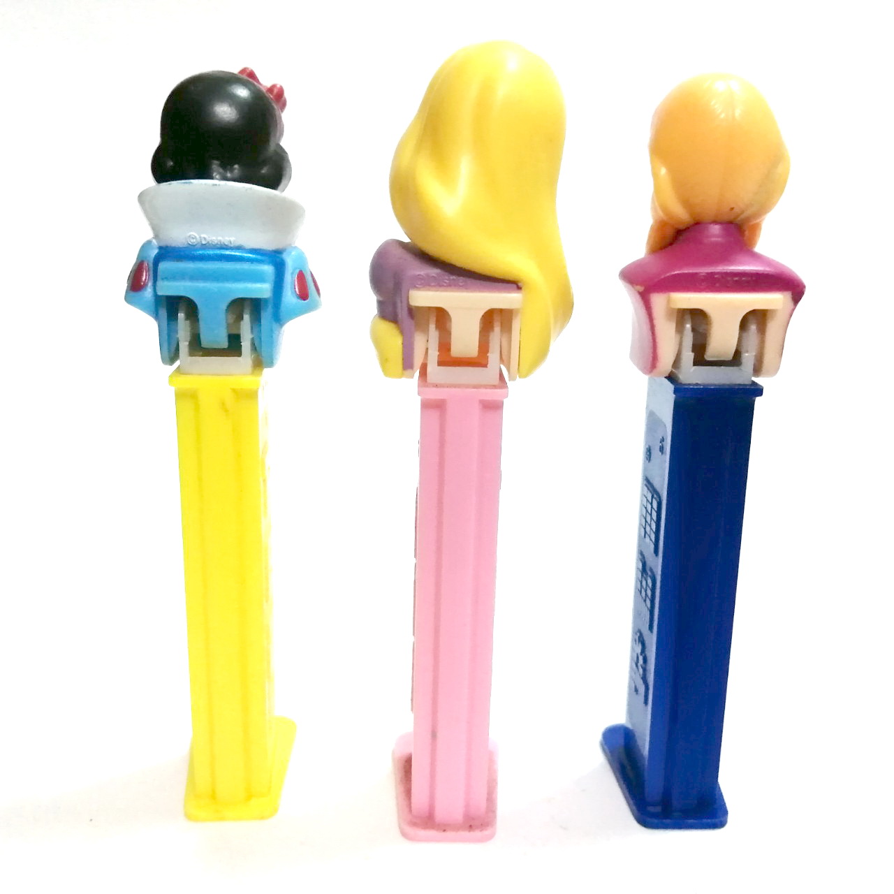 ของสะสมเจ้าหญิงดิสนีย์ กล่องใส่ขนมเพซ :-เจ้าหญิงสโนว์ไวท์,ราพันเซล ราปุนเซล,อันนา Pez dispenser Disney princess Collection: :Anna, Snow White , Rapunzel***ไม่มีขนม มีรอยเล็กน้อย