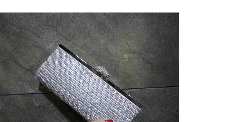 Pre-order กระเป๋าออกงาน Evening Clutch ทรงหรู คริสตัลทั้งใบ พร้อมสายสะพายสั้น/ยาว